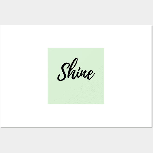 Shine - Green Background Wall Art by ActionFocus